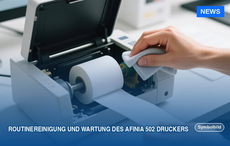 Routinereinigung und Wartung des Afinia 502 Druckers