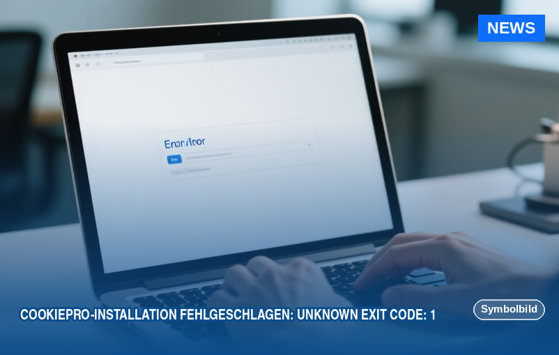 CookiePro-Installation fehlgeschlagen: Unknown Exit Code: 1