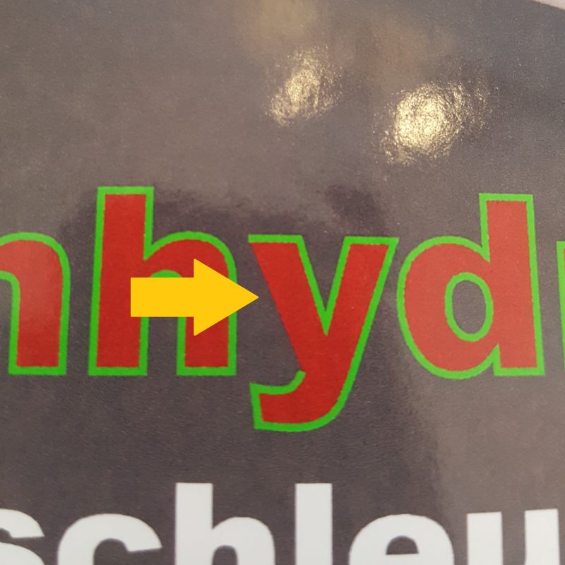 Ich drucke auf meinem Farbetikettendrucker ein PDF, aber es sind Fehler im Ausdruck, es wird anders gedruckt als angezeigt.