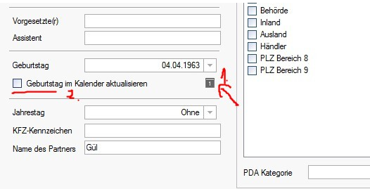 Wie bekomme ich in Tobit die Geburtstage eines Kontaktes (Adresse) in einen Gruppenkalender?